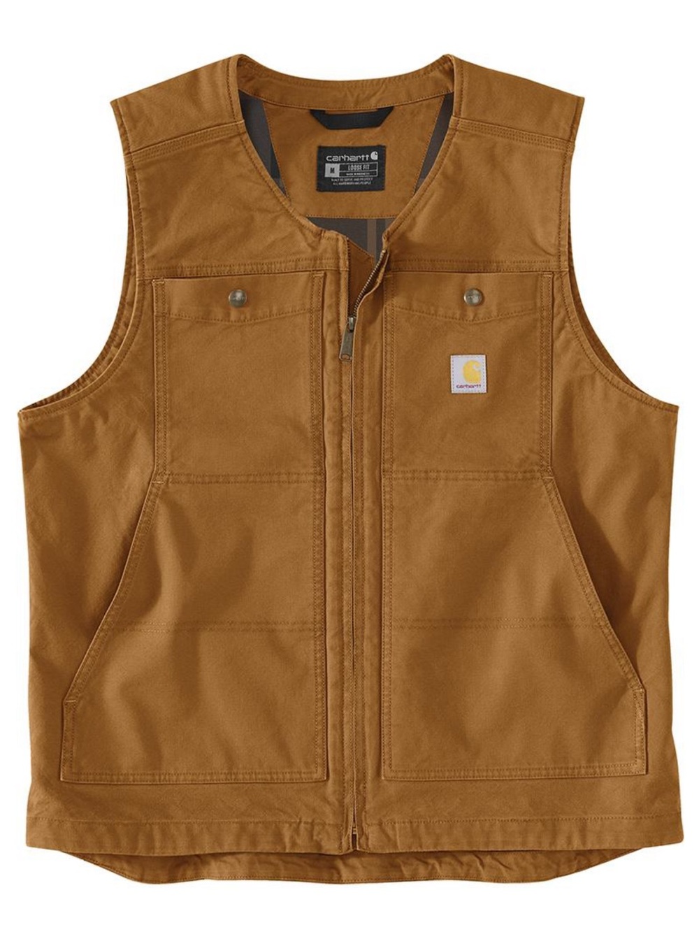 Carhartt Montana Tan Duck vest! Classic Carhartt Brown color, NWT!